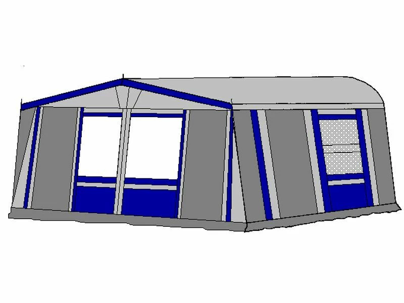 Te Velde Voortent De Wenne 310 Cm Blauw 2 Te Velde Voortent De Wenne 310 Cm Blauw - Afbeelding 2