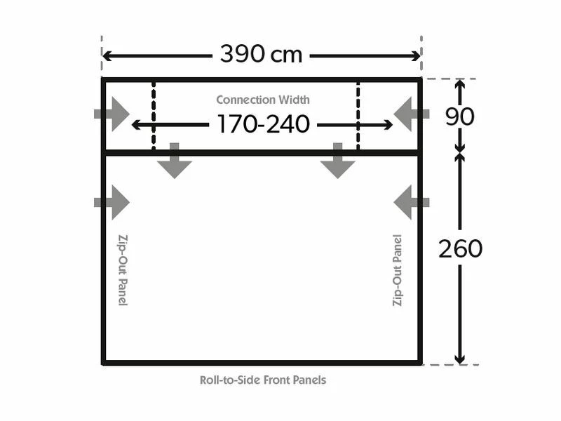 Kampa Dometic Opblaasbare Campervoortent Rally Air Pro Drive Away 390 3 Kampa Dometic Opblaasbare Campervoortent Rally Air Pro Drive Away 390 - Afbeelding 3