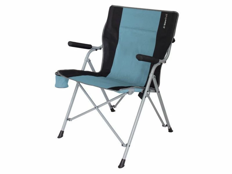 Eurotrail Vouwstoel Arras Staal Blauw-zwart 1 Eurotrail Vouwstoel Arras Staal Blauw-zwart