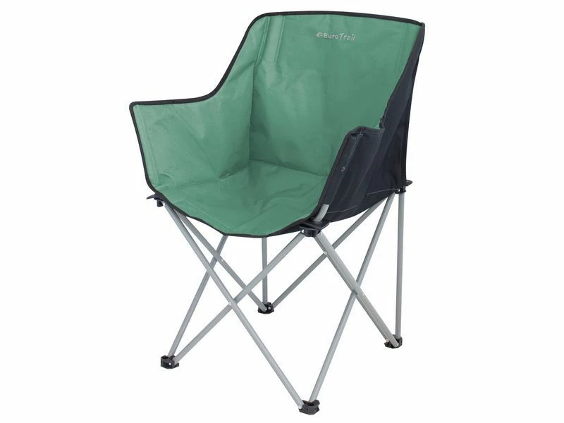 Eurotrail Vouwstoel Kampala Seagreen-zwart 1 Eurotrail Vouwstoel Kampala Seagreen-zwart