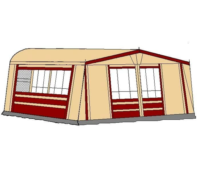 Te Velde Voortent Prelude 350 Cm Bordeaux 1 Te Velde Voortent Prelude 350 Cm Bordeaux