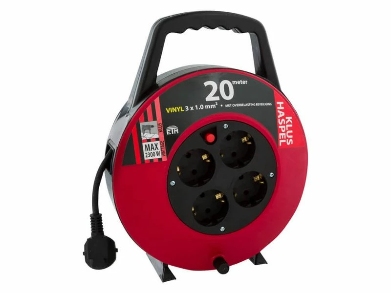 Dws Kabelhaspel 20 Meter Randaarde 4 Voudig 1 Dws Kabelhaspel 20 Meter Randaarde 4 Voudig