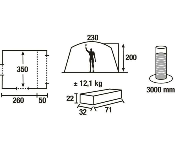 High Peak Bustent Tour. 2 High Peak Bustent Tour. - Afbeelding 2