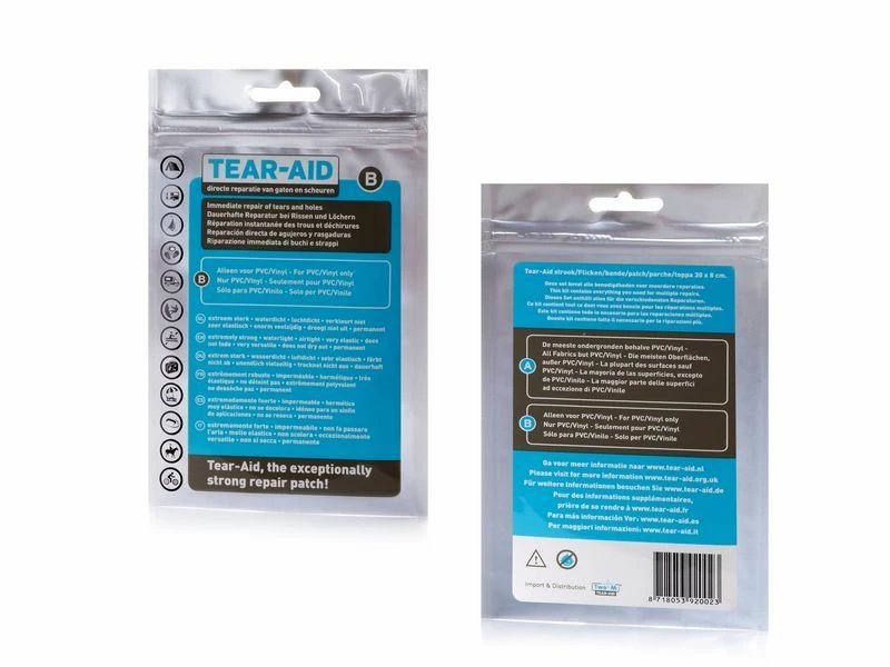 Tear-Aid Reparatiemiddel Type B Transparant Complete Set 2 Tear-Aid Reparatiemiddel Type B Transparant Complete Set - Afbeelding 2