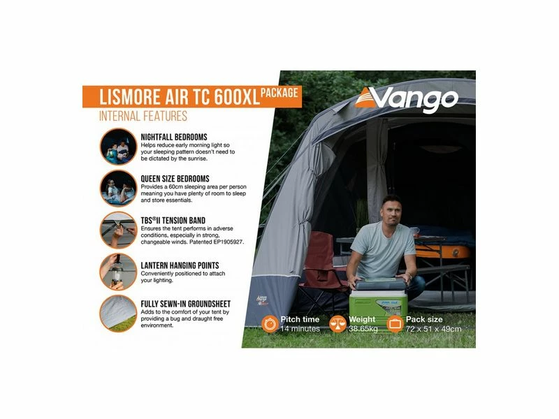 Vango Opblaasbare Tent Lismore Air Tc 600 Xl Package 5 Vango Opblaasbare Tent Lismore Air Tc 600 Xl Package - Afbeelding 5
