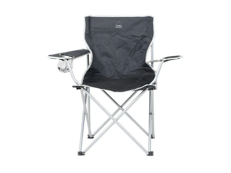 Camp Gear Stoel Opvouwbaar Zwart 2 Camp Gear Stoel Opvouwbaar Zwart - Afbeelding 2