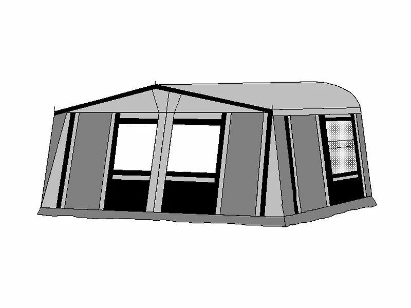 Te Velde Voortent De Wenne 240 Cm Antraciet 2 Te Velde Voortent De Wenne 240 Cm Antraciet - Afbeelding 2