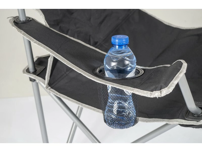 Camp Gear Stoel Opvouwbaar Zwart 4 Camp Gear Stoel Opvouwbaar Zwart - Afbeelding 4
