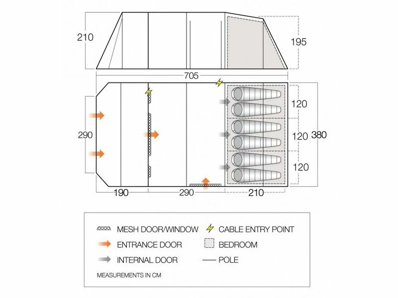Vango Tunneltent Joro 600 Xl 3 Vango Tunneltent Joro 600 Xl - Afbeelding 3