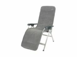 Bo Camp Badstof Stoelhoes Gepolsterd L Donker Grijs