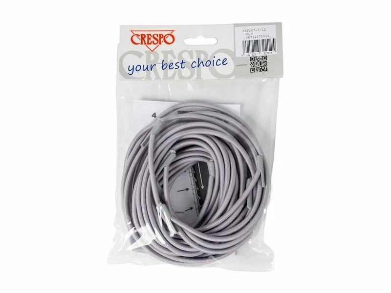 Crespo Elastiek Ligbedden 4 Stuks Grijs 2 Crespo Elastiek Ligbedden 4 Stuks Grijs - Afbeelding 2