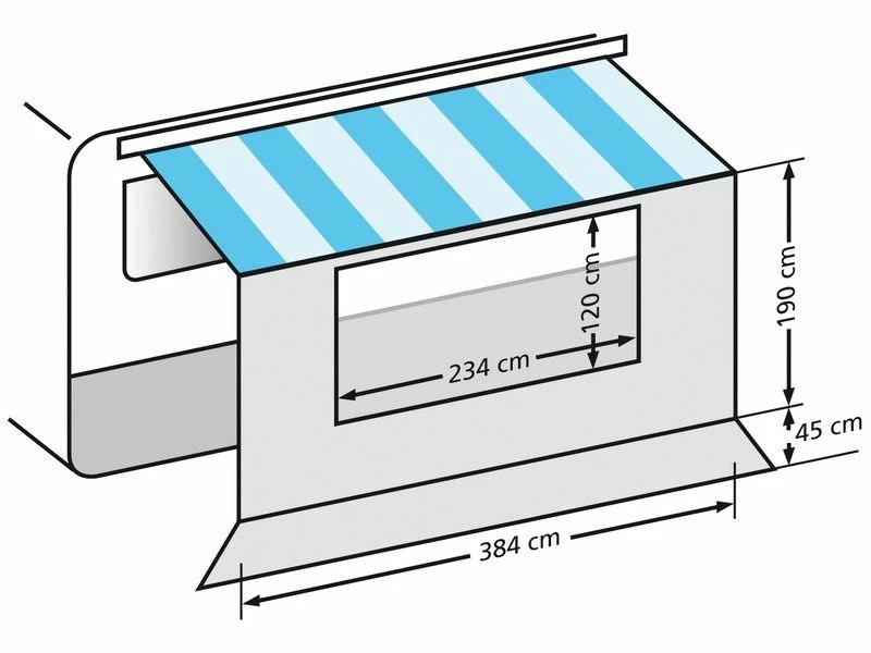 Eurotrail Universele Voorwand Met Raam 400 2 Eurotrail Universele Voorwand Met Raam 400 - Afbeelding 2