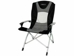 Eurotrail Vouwstoel Lyon Alu Zwart-Grijs