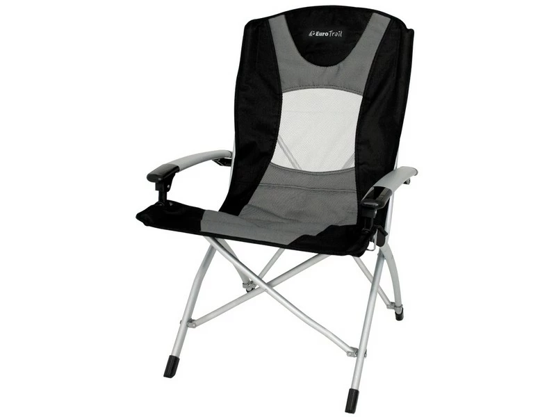 Eurotrail Vouwstoel Lyon Alu Zwart-Grijs 1 Eurotrail Vouwstoel Lyon Alu Zwart-Grijs