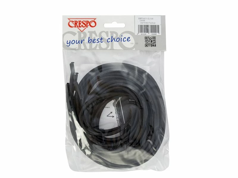 Crespo Elastiek Ligbedden 4 Stuks Zwart 3 Crespo Elastiek Ligbedden 4 Stuks Zwart - Afbeelding 3