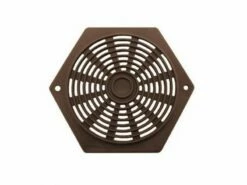 Fjord Outdoor Rozet Opbouw Bruin 75mm Zeskant à 2 St.