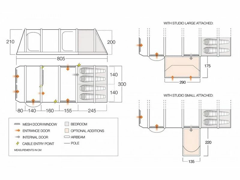 Vango Opblaasbare Tent Anantara IV Air TC 450XL 3 Vango Opblaasbare Tent Anantara IV Air TC 450XL - Afbeelding 3