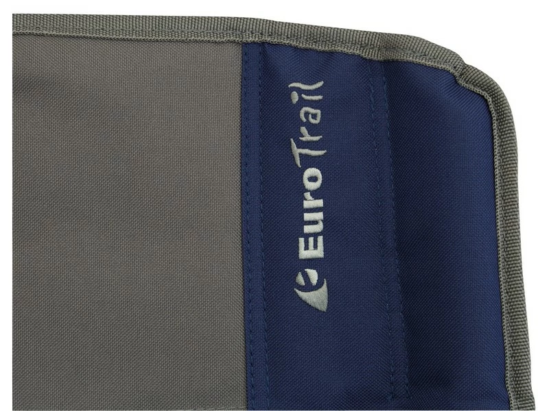 Eurotrail Vouwstoel Bolzano Grijs-Marine 3 Eurotrail Vouwstoel Bolzano Grijs-Marine - Afbeelding 3