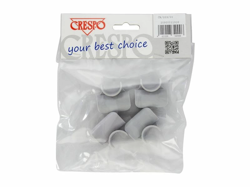 Crespo Clips Voetensteun Kunststof 4 Stuks Grijs 2 Crespo Clips Voetensteun Kunststof 4 Stuks Grijs - Afbeelding 2