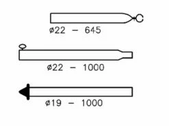 Umefa Campking Stormstok 22-19 Mm 170-250 Cm Zilververzinkt Staal
