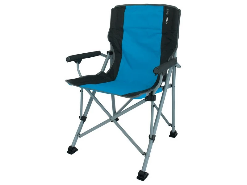 Eurotrail Vouwstoel Bolzano Azure-Zwart 1 Eurotrail Vouwstoel Bolzano Azure-Zwart
