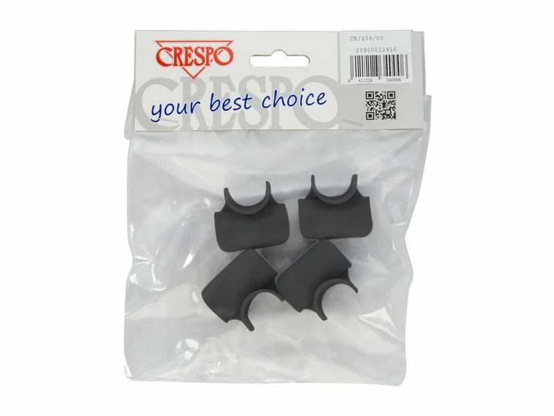 Crespo Clips Voetensteun Kunststof 4 Stuks Antraciet 2 Crespo Clips Voetensteun Kunststof 4 Stuks Antraciet - Afbeelding 2