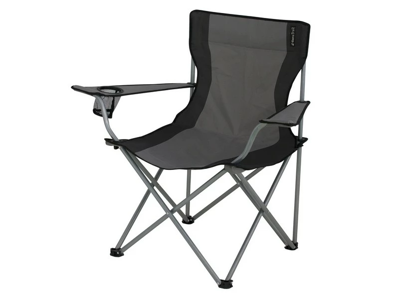 Eurotrail Vouwstoel Lausanne Staal Grijs-Zwart 1 Eurotrail Vouwstoel Lausanne Staal Grijs-Zwart