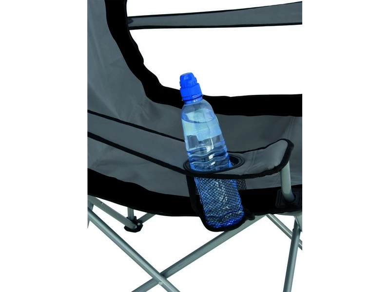Eurotrail Vouwstoel Lausanne Staal Grijs-Zwart 2 Eurotrail Vouwstoel Lausanne Staal Grijs-Zwart - Afbeelding 2