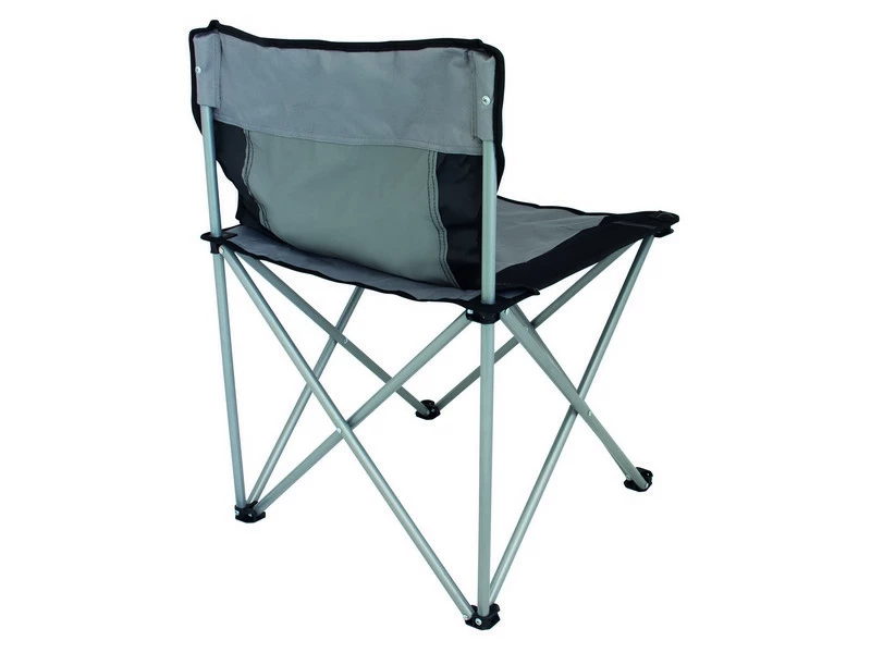 Eurotrail Vouwstoel Tilac Staal Grijs-Zwart 2 Eurotrail Vouwstoel Tilac Staal Grijs-Zwart - Afbeelding 2