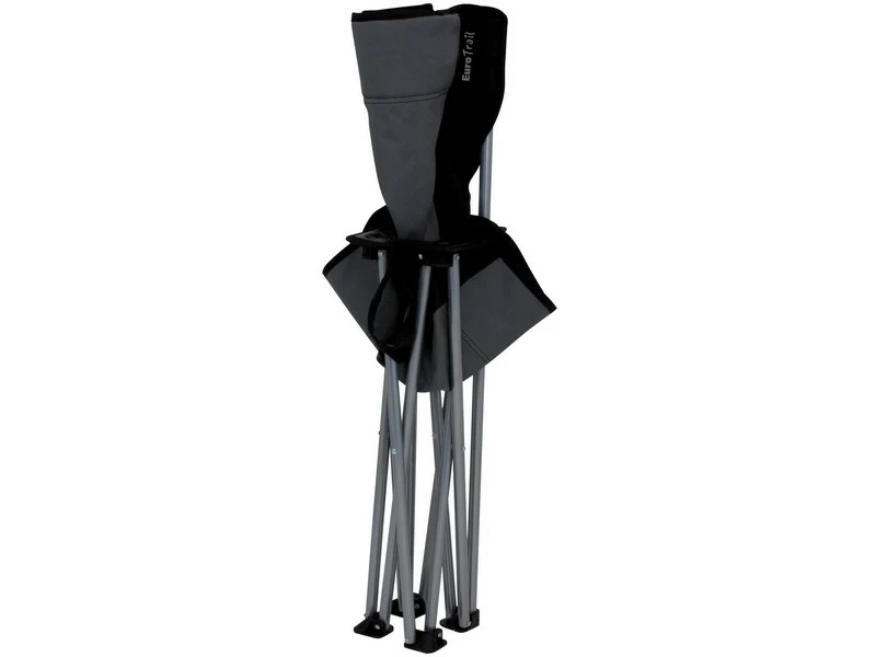 Eurotrail Vouwstoel Tilac Staal Grijs-Zwart 3 Eurotrail Vouwstoel Tilac Staal Grijs-Zwart - Afbeelding 3