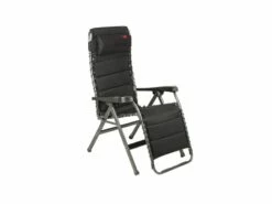 Crespo Kampeer Relaxstoel Ap-232 Air-deluxe Zwart Kleur 80