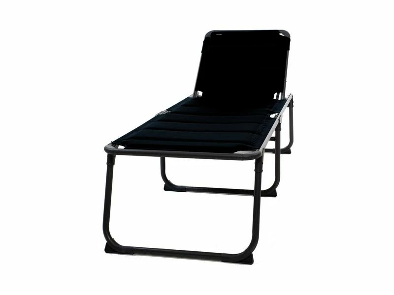 Travellife Barletta Kampeer- Tuinligbed Relax Zwart 1 Travellife Barletta Kampeer- Tuinligbed Relax Zwart