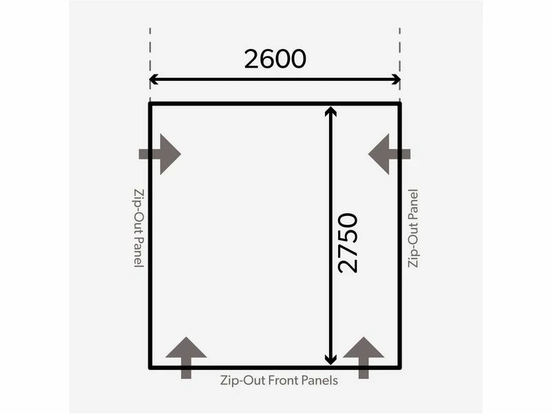 Kampa Dometic Opblaasbare Voortent Club Air Pro 260 M 2 Kampa Dometic Opblaasbare Voortent Club Air Pro 260 M - Afbeelding 2