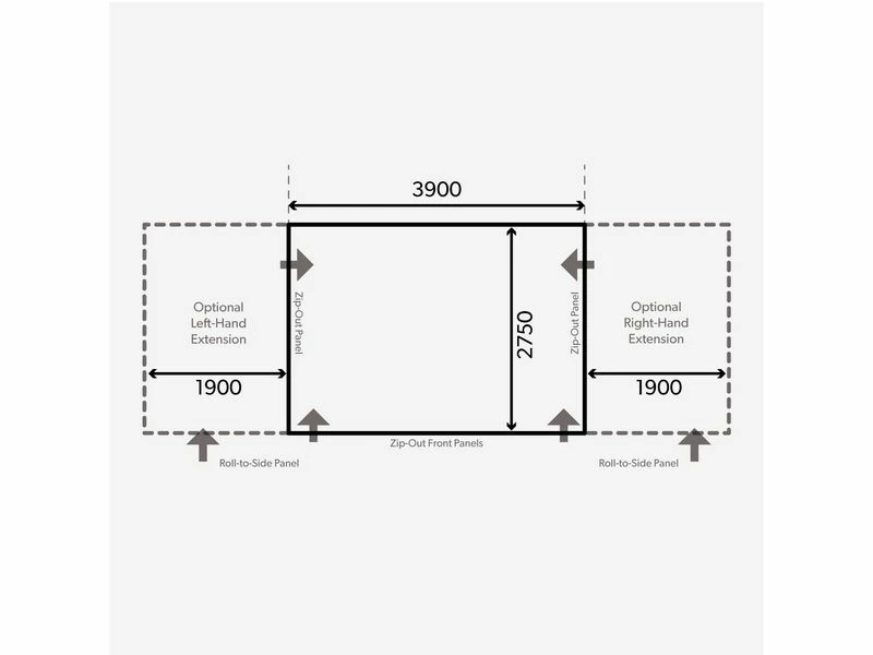 Kampa Dometic Opblaasbare Voortent Club Air Pro 390 S 2 Kampa Dometic Opblaasbare Voortent Club Air Pro 390 S - Afbeelding 2