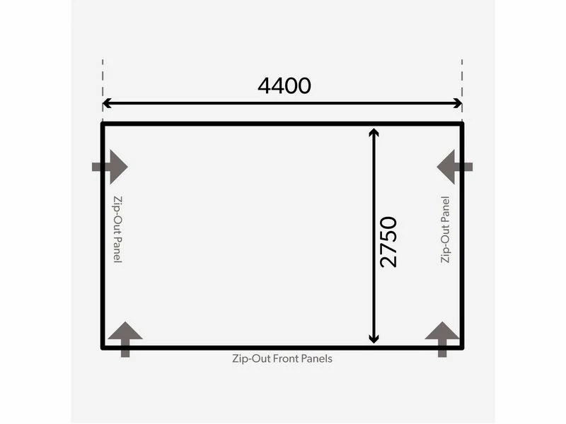Kampa Dometic Opblaasbare Voortent Club Air Pro 440 M 2 Kampa Dometic Opblaasbare Voortent Club Air Pro 440 M - Afbeelding 2