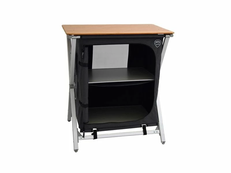 Defa Easy Folding Bamboe Kampeerkast Kookkast 75 2 Defa Easy Folding Bamboe Kampeerkast Kookkast 75 - Afbeelding 2