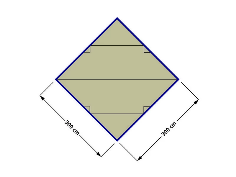 Eurotrail Tarp Turner 300 X 300 Poyester 3 Eurotrail Tarp Turner 300 X 300 Poyester - Afbeelding 3