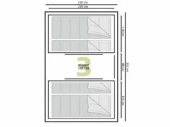 Eurotrail Vis-a-vis Tent Santiago BTC 5 Eurotrail Vis-a-vis Tent Santiago BTC -Kampeeruitrusting Verkoop 2024 55 2 eurotrail santiago btc plattegrond ette0609 2701