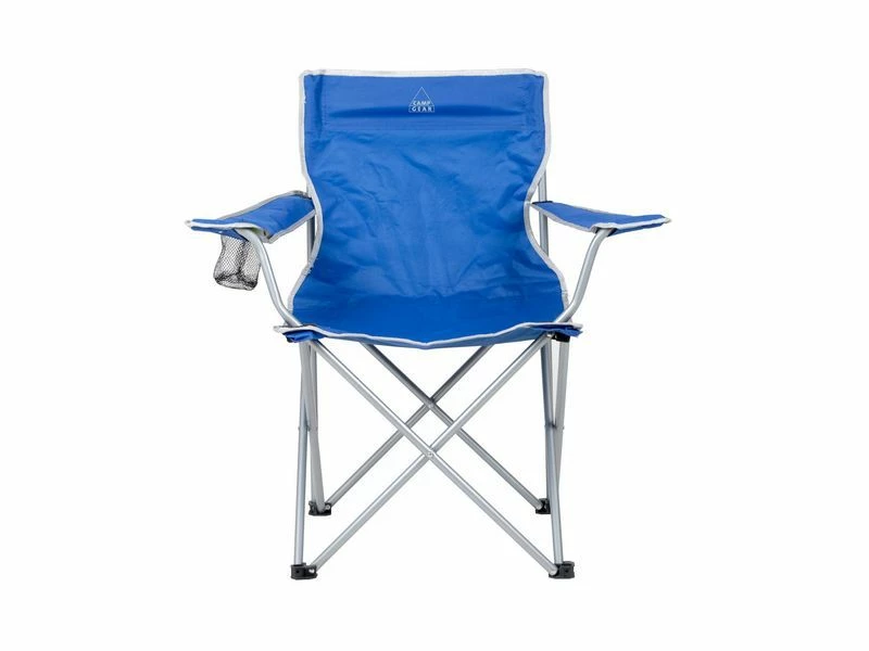 Camp Gear Stoel Opvouwbaar Compact Blauw 2 Camp Gear Stoel Opvouwbaar Compact Blauw - Afbeelding 2