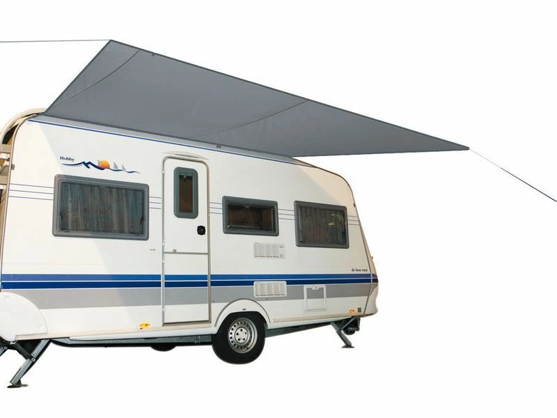 Bo-Camp Caravanluifel Travel S Grijs 1 Bo-Camp Caravanluifel Travel S Grijs