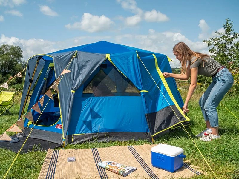 Coleman Familie Tent Octago Blue-lime 5 Coleman Familie Tent Octago Blue-lime - Afbeelding 5