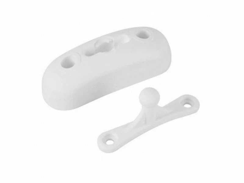 Fjord Outdoor Deurvanger 2-delig Met Kogelkop Wit 1 Fjord Outdoor Deurvanger 2-delig Met Kogelkop Wit