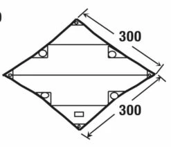 High Peak Tarp 1 -Kampeeruitrusting Verkoop 2024 high peak tarp 1 afmeting 10030 2