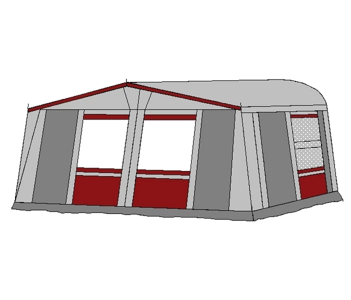 Te Velde Voortent De Vaart Lux 240 Cm Bordeaux 2 Te Velde Voortent De Vaart Lux 240 Cm Bordeaux - Afbeelding 2