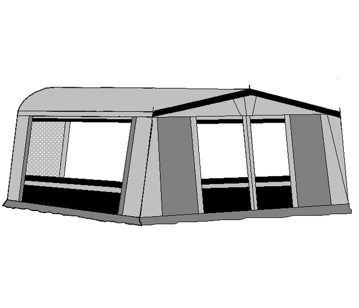 Te Velde Voortent De Vaart Lux 310 Cm. Antraciet 1 Te Velde Voortent De Vaart Lux 310 Cm. Antraciet