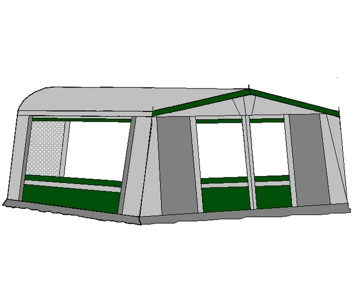 Te Velde Voortent De Vaart Lux 310 Cm. Groen 1 Te Velde Voortent De Vaart Lux 310 Cm. Groen
