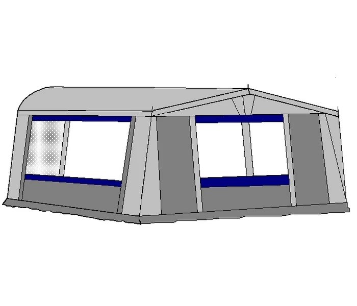Te Velde Voortent De Vaart Standaard 310 Cm. 1 Te Velde Voortent De Vaart Standaard 310 Cm.