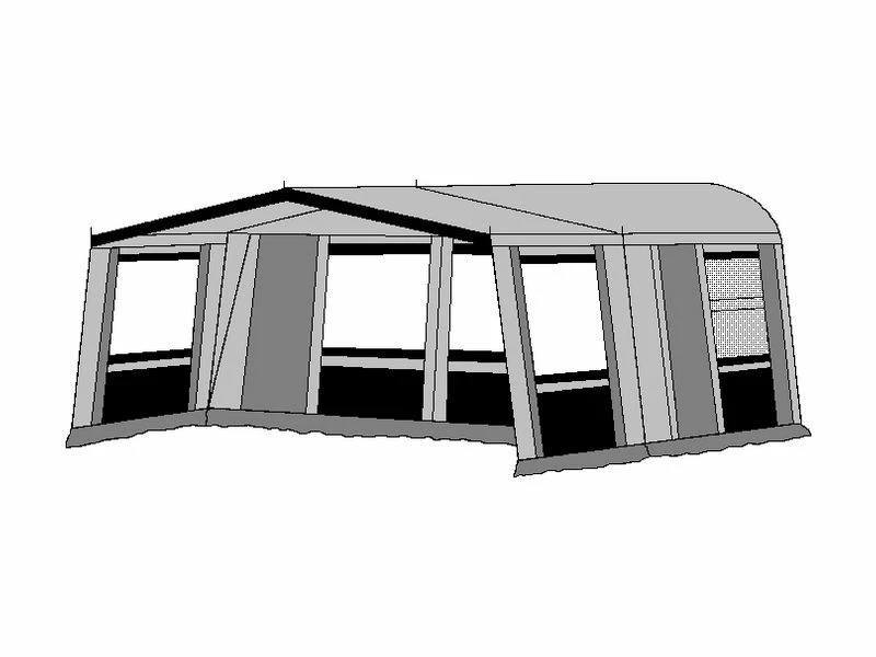 Hele Luifel Voor Voortent Aanritsbaar De Vaart Lux Serie Antraciet 2 Hele Luifel Voor Voortent Aanritsbaar De Vaart Lux Serie Antraciet - Afbeelding 2
