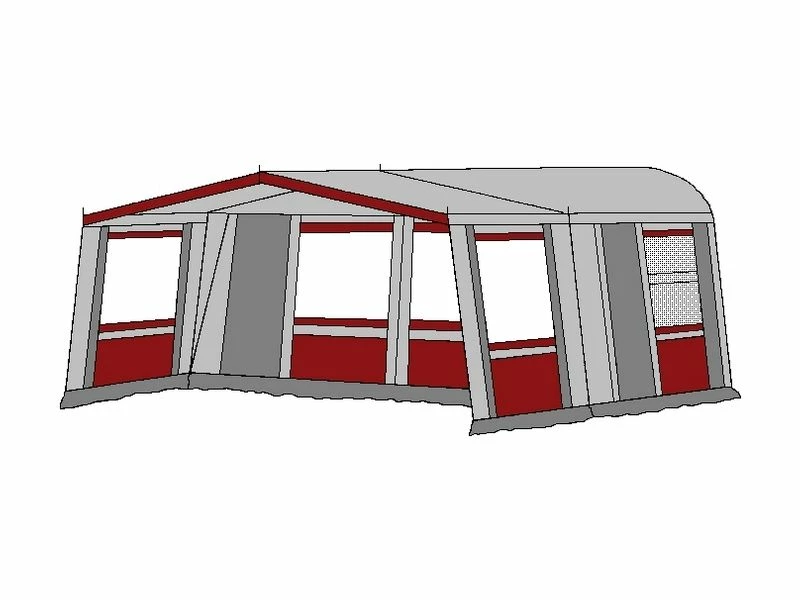 Hele Luifel Voor Voortent Aanritsbaar De Vaart Lux Serie Bordeaux 2 Hele Luifel Voor Voortent Aanritsbaar De Vaart Lux Serie Bordeaux - Afbeelding 2