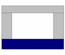 Te Velde Zijwand Voor Luifel 240 Cm 5 Kleuren